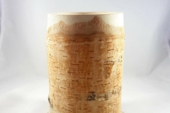 Vase mit Birkenholz W-15