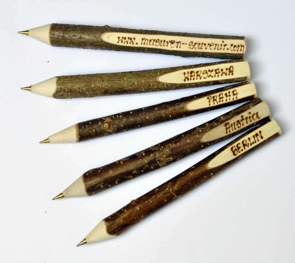 Długopis drewniany wypalany